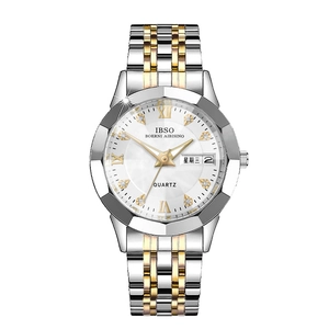 Montre À Quartz Pour Femmes Bracelet En Acier Inoxydable Business Classique Lumineux Jour Date Étanche Boucle Papillon
