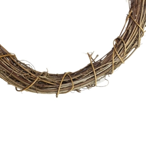 Natural brown grapevine wreath base for DIY Christmas crafts and rustic home decoration