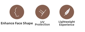 Y2K sports sunglasses detail showing UV protection, face shaping, and lightweight features