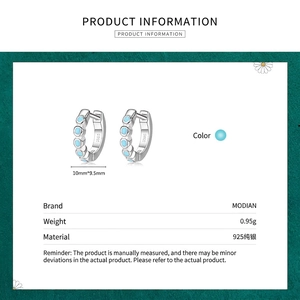 Créoles vintage en argent sterling 925 avec pierres turquoise et dimensions du produit