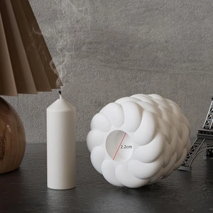 Minimalistische Spiral-Seil-Kerzenhalter-Silikonform für DIY-Gips-Basis 2.2cm
