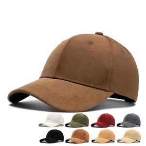 Minimalist cotton baseball cap for men and women in various solid colors