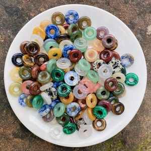 Natural aventurine stone beads 5x15mm large hole spacer beads for DIY jewelry making