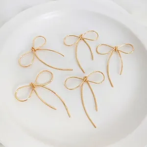 Ciondoli Per Gioielli A Fiocco Filo Avvolto Rame Pendenti Conservazione Del Colore Per Orecchini Collane Fai Da Te Elegante