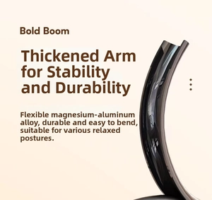Flexible magnesium-aluminum alloy gooseneck arm for universal tablet and phone stands