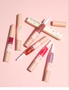 Brillos de labios con purpurina, aplicadores de pincel suave y caja de regalo de 5ml