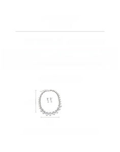 Details zum Luxus-Schmuckset aus Legierung mit Strasssteinen und Perlen 45cm Länge