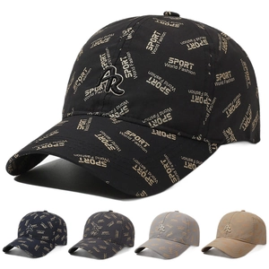 Breathable summer baseball cap with 3D AR embroidery and Sport World Fashion prints