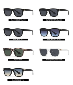 Grid display of round frame sunglasses showing multiple color variations and gradient lenses