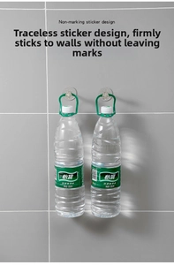 Load-bearing test of the transparent crystal hook showing high weight capacity