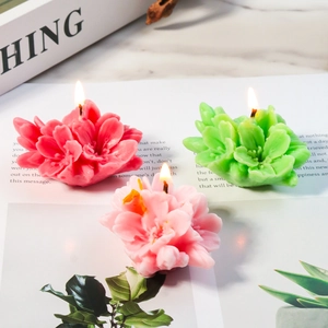Détail du moule en silicone de fleur de cerisier pour bougies parfumées DIY