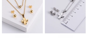 Vue détaillée du kit bijoux ange avec échelle montrant la taille de 1,8cm du pendentif