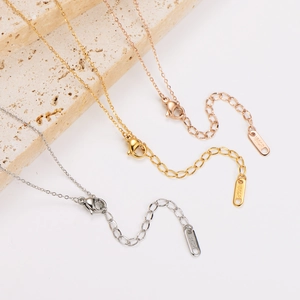 Polished butterfly tassel necklace lobster clasps in silver, gold, and rose gold finishes