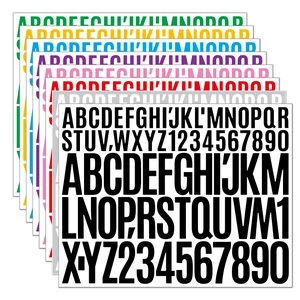 Vinyl Alphabet Number Stickers Waterproof Self Adhesive For Scrapbooking Water Bottles Mailbox DIY Decor