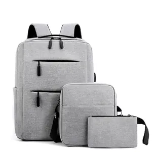 Business Laptop Backpack Waterproof Oxford Cloth USB Charging Port Large Capacity Travel Commute School Multifunctional