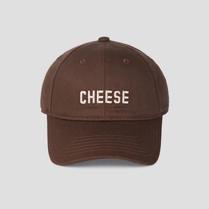 Unisex Baumwolle Baseballkappe CHEESE Buchstaben Stickerei Verstellbar Sonnenhut Casual Sport Gekrümmte Krempe Korean Mode