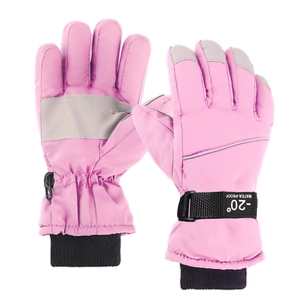 Ski Gloves Waterproof Windproof Thermal Winter Outdoor Sports Anti-Slip Polyester Mittens For Women And Kids