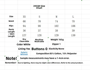 Size chart showing XS to L measurements for the white hollow embroidery shorts and blazer set
