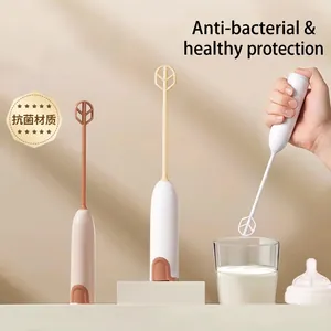 Mélangeur Électrique De Poudre De Lait Portable Antibactérien PP Mixeur Pour Préparation Bébé Café Matcha Mousseur À Boisson