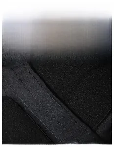 Macro detail of widened moisture-wicking sweatband inside the warm winter baseball cap
