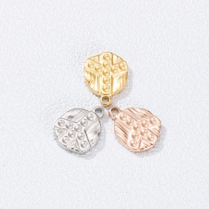 Stainless Steel Round Charms Pendants With Cross Peace Sign Patterns For DIY Jewelry Making Necklaces Bracelets Accessories