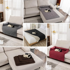 Waterproof pet sofa protector mat available in multiple colors with quilted non-slip texture