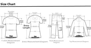 Tabella taglie dettagliata per t-shirt da donna a righe con misure complete in centimetri