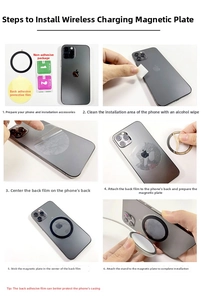 Step-by-step guide for installing a universal magnetic ring for Magsafe wireless charging