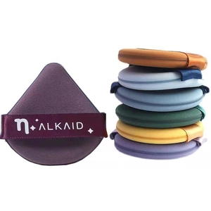 Extra large dual-use makeup puff set in multiple vibrant colors and teardrop shapes