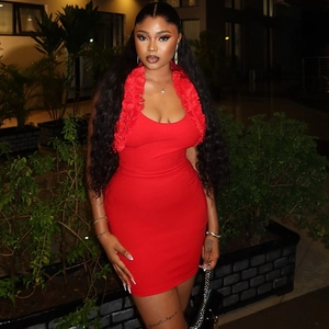 Sexy Halter Mini Dress Ruffle Trim Sleeveless Backless Bodycon Solid Color Polyester Spandex Party Clubwear