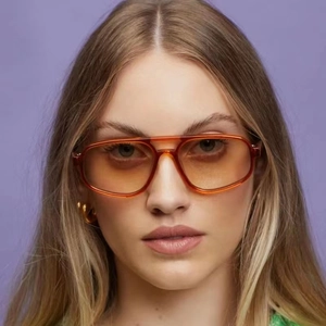 Aviator Sunglasses Retro Double Bridge PC Frame UV400 Protection Street Style Oversized Eyewear For Men And Women