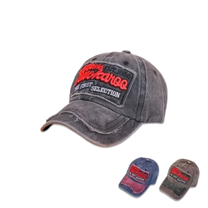 Vintage Washed Cotton Baseball Cap Distressed Retro Dad Hat For Men Women Adjustable Sun Hat With Embroidery Patch