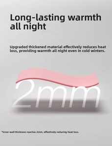 Vue détaillée du revêtement de bouillotte en PVC rose de 2mm avec design étanche