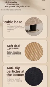 Dettaglio della trama in sisal e delle particelle antiscivolo sulla base del letto