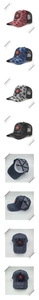 Berretto da baseball trucker in mesh traspirante con logo a foglia d'acero multicolore