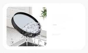Removable black matte drip tray for kitchen knife holder to prevent mold and moisture