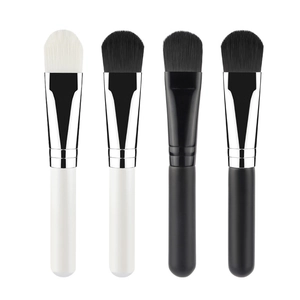 Professional Facial Mask Brush Soft Synthetic Fiber Flat Head Foundation Applicator For Skincare Spa Beauty Tool