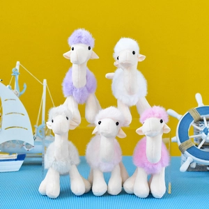 Collection of five colorful plush camel pendants with soft textures and cute designs