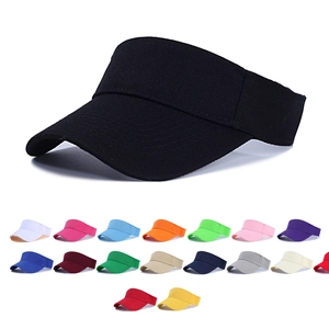 Sun Visor Hat Polyester UV Protection Breathable Adjustable Empty Top For Running Tennis Golf Outdoor Sports Unisex