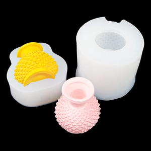 DIY pineapple texture vase silicone molds for aromatherapy plaster and resin crafts