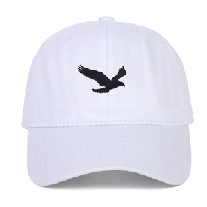 Casquette De Baseball En Coton Broderie Aigle Boucle Métallique Réglable Protection Solaire Casual Dad Hat