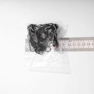Detailed measurement of layered punk chain necklace with beads showing 7cm width size