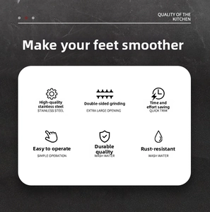 Macro detail of a dual-sided stainless steel foot file for exfoliating dead skin and callus