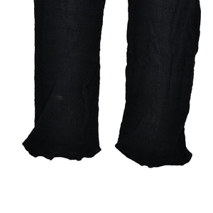 Close-up of black mesh fabric showing detailed woven texture and breathable net structure