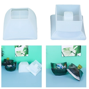 Molde De Silicona Para Caja De Almacenamiento Cuadrada Fundición De Resina Joyero Contenedor DIY Herramientas Con Tapa