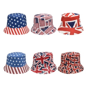Outdoor Fischerhüte mit verschiedenen US-Flaggen-Designs für Sonnenschutz und Strand