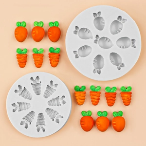 Wortel siliconen mal voor DIY fondant en chocolade taartversieringen met echte details