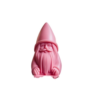 Roze kerstman siliconen mal voor DIY geurkaarsen en handgemaakte tafeldecoraties