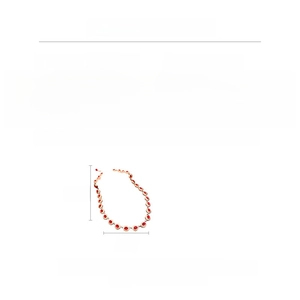 Detailed view of vintage oval red crystal necklace specs, 80cm gold chain and 43g weight