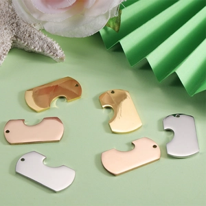 Interlocking Heart Puzzle Pendants Stainless Steel Mirror Polished Charms For DIY Keychain Necklace Couple Jewelry
